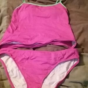 Ralph Lauren 3 piece swim suit, pink